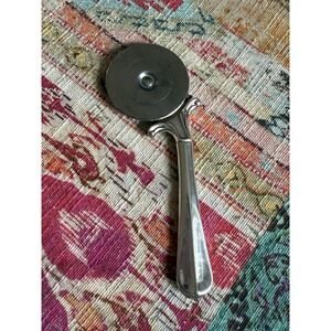 VTG 1970s Silverplate‎ EP Zinc Handle Stainless Steel Pastry/Pizza Wheel Cutter